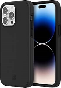 Incipio Duo Phone Case for iPhone 14 Pro Max - Apple iPhone Case with 12ft Drop Protection, Scratch & Discoloration Resistance + 5G Compatible - Made from Recycled Materials (Black)
