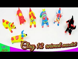 Clay 12 animal model - Clay toys for kids - #lmckidsart