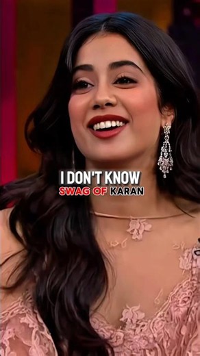 Janhvi Kapoor Gets Confused by Karan’s Hook Up Question 😭. #bollywood #entertainment