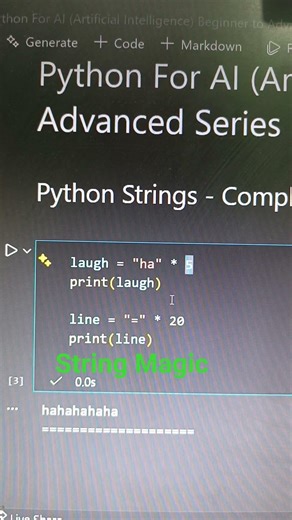 String Multiplication Magic #coding #programminglanguage #python #programming