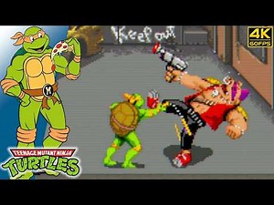Teenage Mutant Ninja Turtles - Michelangelo (Arcade / 1989) 4K CRT