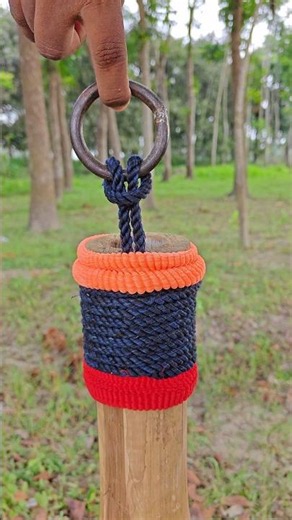 Genius Rope Weaving Technique You Must Try ✅💯 #shorts #camping #skills #viral