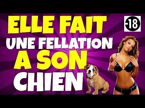 ELLE FAIT UNE FELLATTION A SON CHIEN !!!