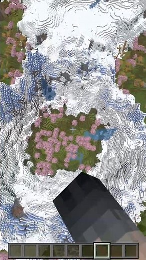 Minecraft Seed Village Around a Cherry Grove Mountain Circlen!! | Part38 #minecraft #minecraftseeds