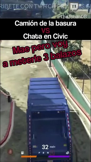 Camión de la Basura de la Muni vs un Chata en su civic #chata #costarica #pelea #gtav #roleplay