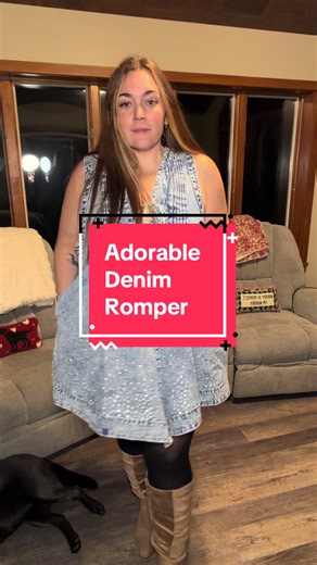 Besides the fact that this romper is adorable and beautifully made, I LOVE that this romper has snaps! Makes using the bathroom so much easier!! #romper #romperdress #denim #springbreak #tiktokshopfinds