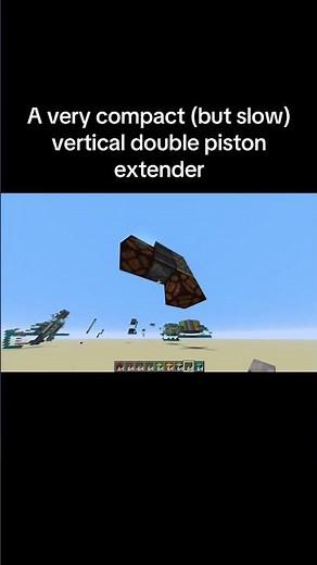 A very compact vertical double piston extender