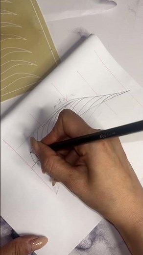 کشیدن ابرو حرفه‌ای روی کاغذ | تمرین طراحی ابرو برای میکروبلیدینگ