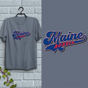 Maine Athletic Script T-shirt: Unisex Cotton Souvenir Tee, S-XXL - Etsy