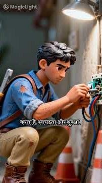 electrician boy electrician line