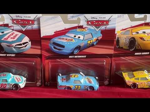 Disney Pixar Cars 1 - Pounchy Wipeout, Misti Motorkrass, and Brush Curber Diecast Review