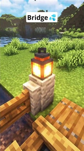Minecraft Easy Bridge Design💦 #shorts