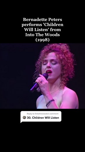 Bernadette Peters 'Children Will Listen' Performance from Into The Woods (1998)