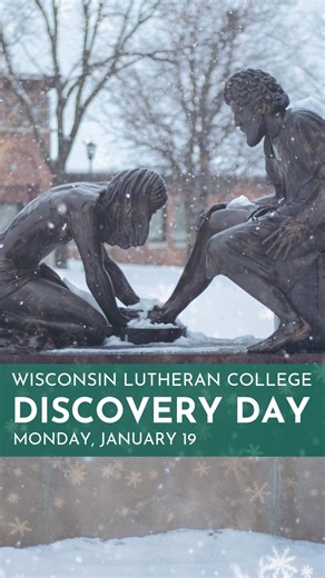 Discover WLC in the new year! WLC Admissions Discovery Day invites you to step into the Warrior Life in 2026. Meet our people, tour our beautiful campus home, and enjoy lunch alongside current Warriors. Expert advice and prizes will also be on hand! See you on Monday, January 19! Many students have off that Monday so why not register ahead of time! Reserve your spot today: https://admissions.wlc.edu/register/wlc-january-discovery | Wisconsin Lutheran College Admissions
