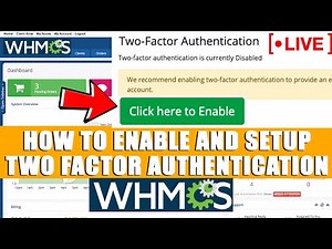 [🔴LIVE] How to enable Two Factor authentication in WHMCS?