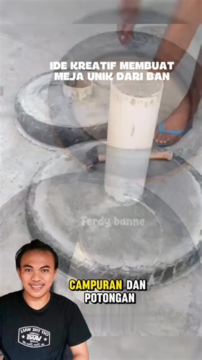 168K views · 940 reactions | Ide kreatif membuat meja dari ban #tips #kreatif #tutorial #diy #trendingreels #reelsfacebook #reels #fyp #vidioviral #reelsfyp #reelsviral #diytools #tools #trick #shortvidio #homemade | Ferdybanne | Facebook