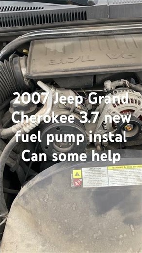 2007 Jeep Grand Cherokee new fuel pump install can some help