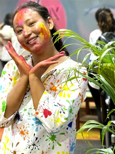 Happy Holi 🌈 Thankful for all the beautiful souls who add colors to my life. 💖#holi #festival #zumbalovers #color #celebration @YK Dance & zumba Fitness