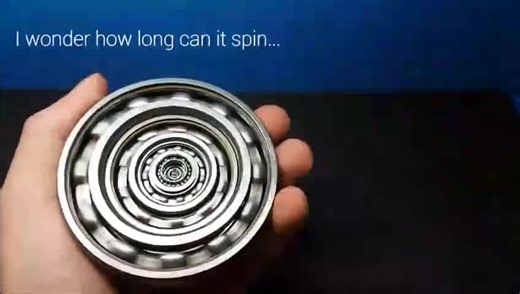 轴承自转满9分钟，这要是放到机器上不得了