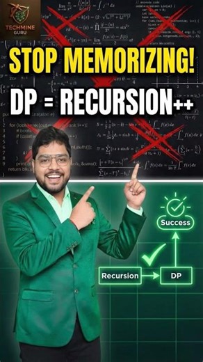 Stop Memorizing Code! Master Dynamic Programming Logic 🚀 #shorts #ytshorts #dsa #java