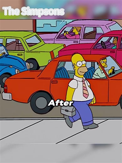 Homergets his driver's license revoked and falls in love with hiking#thesimpsons #simpsons #cartoon