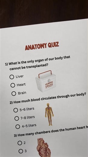 Anatomy Quiz - Comment how many did you get? #anatomy #humanbody #anatomyquiz #quiz #quiztime