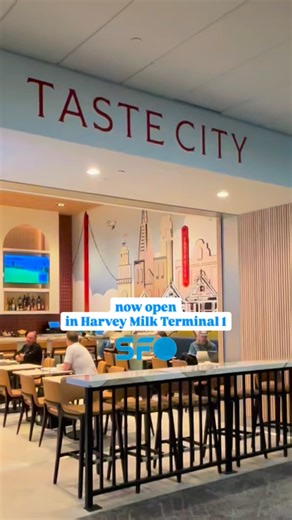 New Food Alert 😋 Taste City 🌁 📍Harvey Milk Terminal 1 Near the C gates, right across from the Sensory Room & 49 Mile Market 🙌 | San Francisco International Airport (SFO)