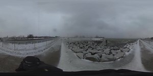 It's ice-cold out there today and the winds are really whipping up. Take a 360 look at the waves on Lake Erie in Cleveland. | FOX 8 Cleveland Weather
