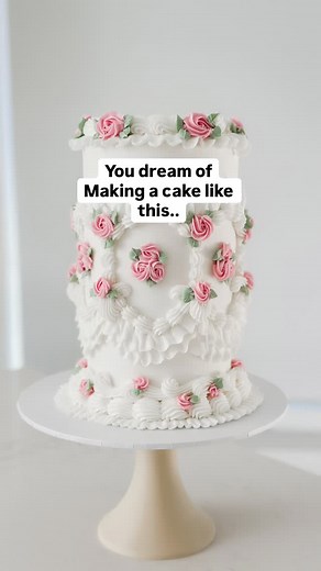 First, SHARE this!! Now YOU can make this romantic & dreamy take on a modern buttercream cake in your own home, at your own pace, and in your own time. The online workshop is available today!! And for the first 48hrs she’s 50% off!!! If you’re a hobby baker or already make cakes and looking to upskill, this is perfect for you. I’ll walk you through step by step the exact process I follow (like one of my previous students Katelyn said, “it’s like having Yvette right here in my kitchen with me”)! 