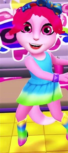 Troll queen 👑 dress up by my talking wow Troll queen is dancing