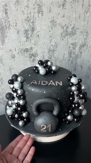 Black and Silver Splash Cake (The Amateur Baker)