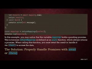 Solving the Pending Promise Issue in Async Functions in Node.js