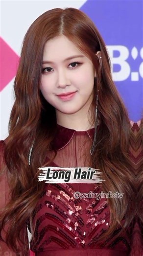 Blackpink Members Short Hair Vs Long Hair#kpop