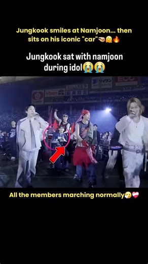 BTS marches with Idol at Tokyo Concert day2🔥😁 #v #jk #rm #jin #jimin #jhope #suga #shorts #bts