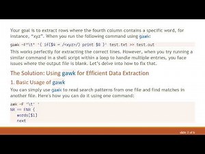 Extracting Rows with gawk: A Comprehensive Guide for Beginners