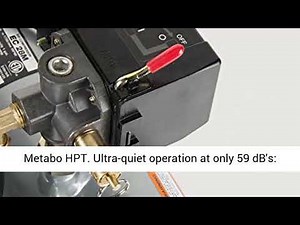 Metabo HPT Air Compressor, Ultra Quiet 59 dB, Portable, Oil Free Pump, 1 Gallon Tank Capacity,