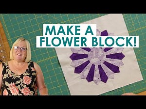Make a Flower Block using the Dresden Plate Ruler