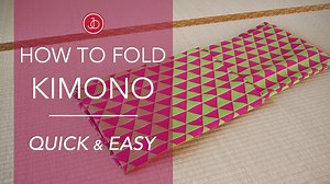 This is the quickest and easiest way to fold your Japanese kimono or yukata, with step-by-step simple instructions by licensed kimono teacher Billy Matsunaga! 👘👌 | Japan Objects
