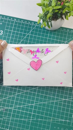 diy cute love envelop #shorts #ytshorts #envelopecard #envelope