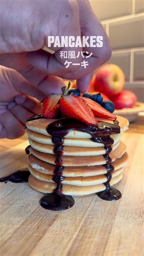 パンケーキ pancakes 🥞🤤Easy pancake recipe. Japanese style pancake #pancake #food #trending
