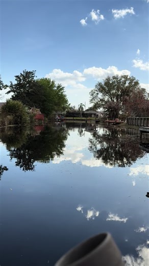 Going down the channel to turn around to be able to go out to the big lake.!#fyp #lakelife #boatlife