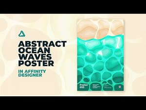 Making An Abstract Ocean Waves Poster in Affinity Designer | Speed Art