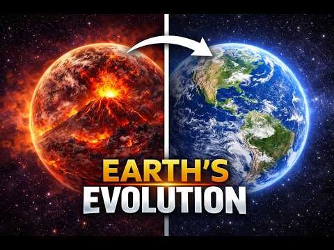 Earth’s Evolution in 2 Minutes – From Fiery Planet to Today