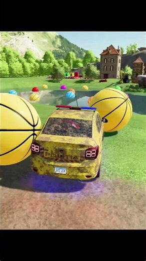 TRANSPORTING AND PARKING POLICE CARS, AUDI, JEEP, DACIA, FORD, COLORFUL VEHICLES ON MAN TRUCKS. FS22