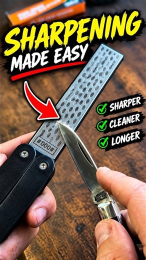 The only way to sharpen a knife properly #knifeskills #hacks
