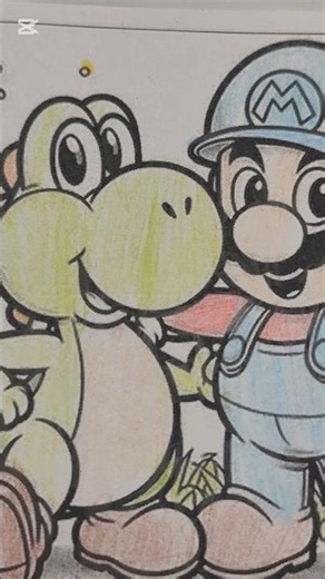 Super Mario ⚡👀#SuperMario #Coloring #Drawing #Mario #Art #ColoringPages #KidsArt #Animation