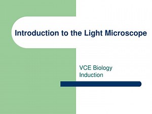 Introduction to the Light Microscope - SlideServe
