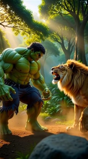 Hulk Sher ki fight #hulk #sher #fight