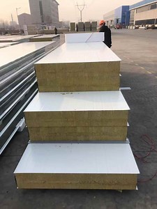[Hot Item] Rockwool Wall/Roof Sandwich Panel for Steel Building