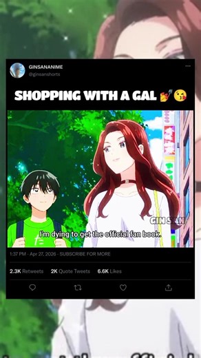 Shopping with a gal 💅😘 #anime #animeedit #animeshorts
